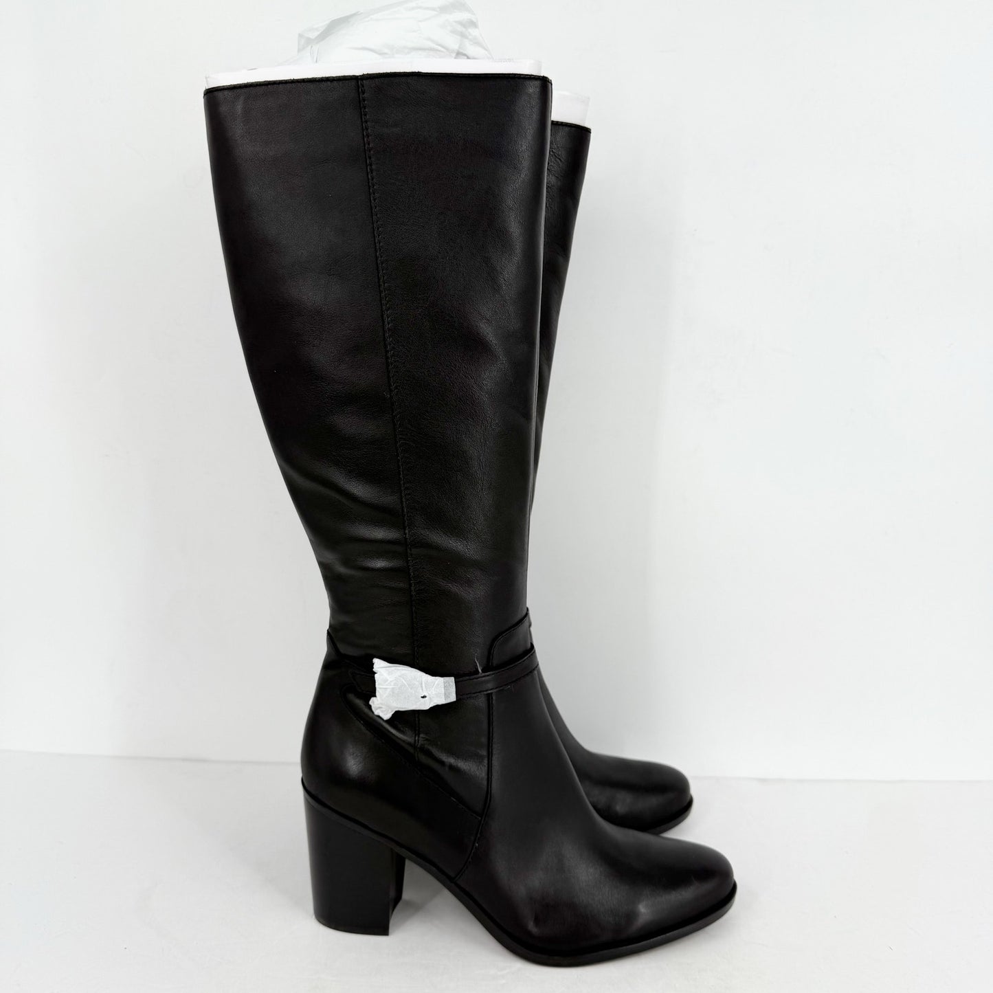 NATURALIZER Womens Kalina Knee High Boot 11 M EU 42 Black Leather NIB