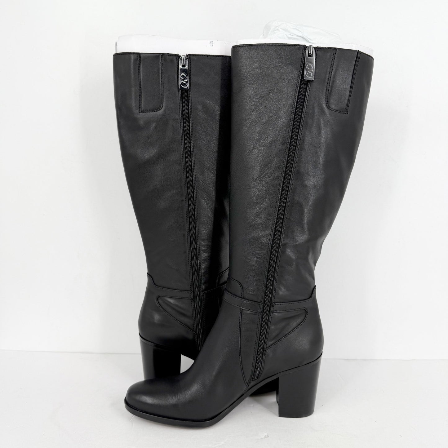 NATURALIZER Womens Kalina Knee High Boot 11 M EU 42 Black Leather NIB