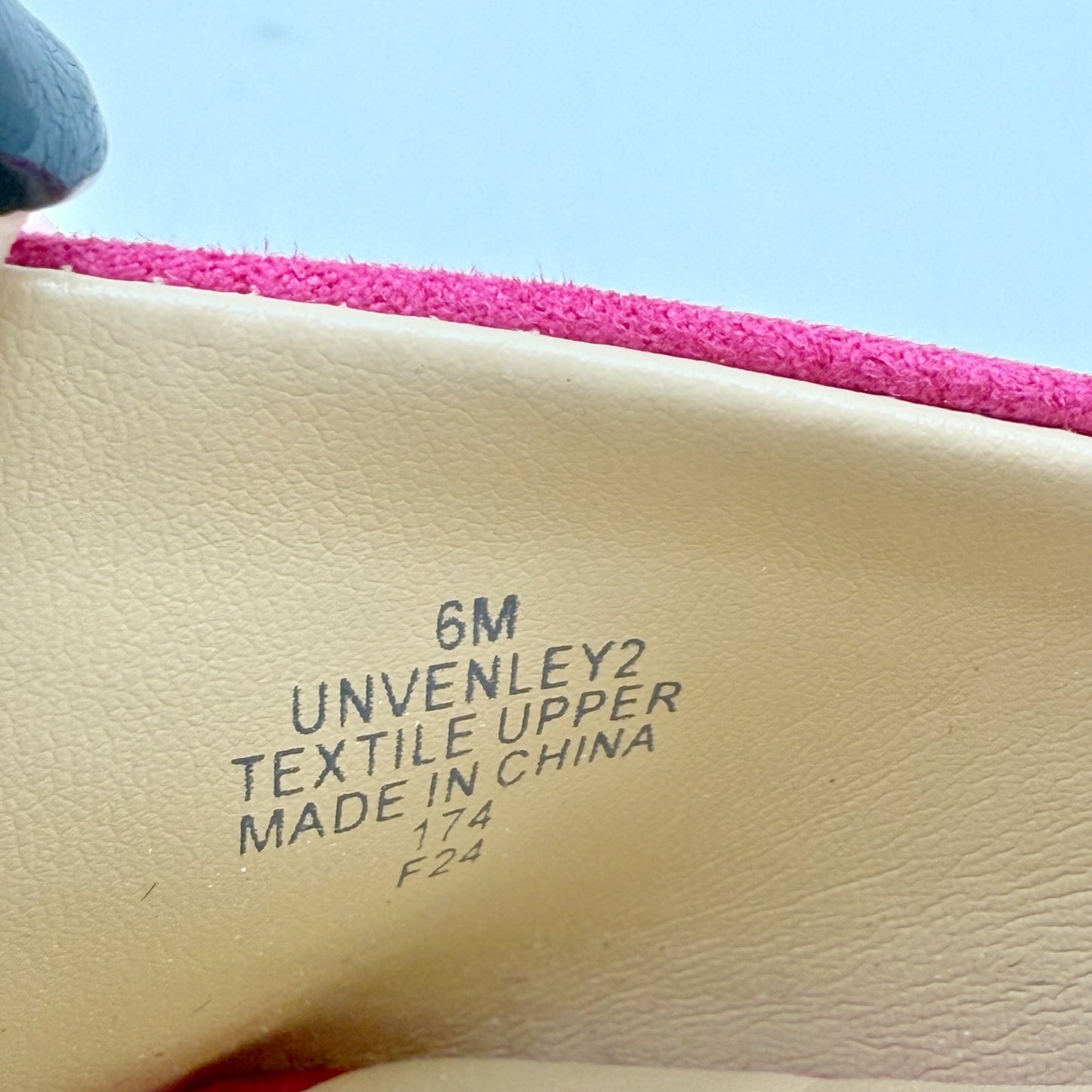 Unisa Womens Venley Heeled Sandal US 6 M EU 36.5 Pink Slip On NWOB