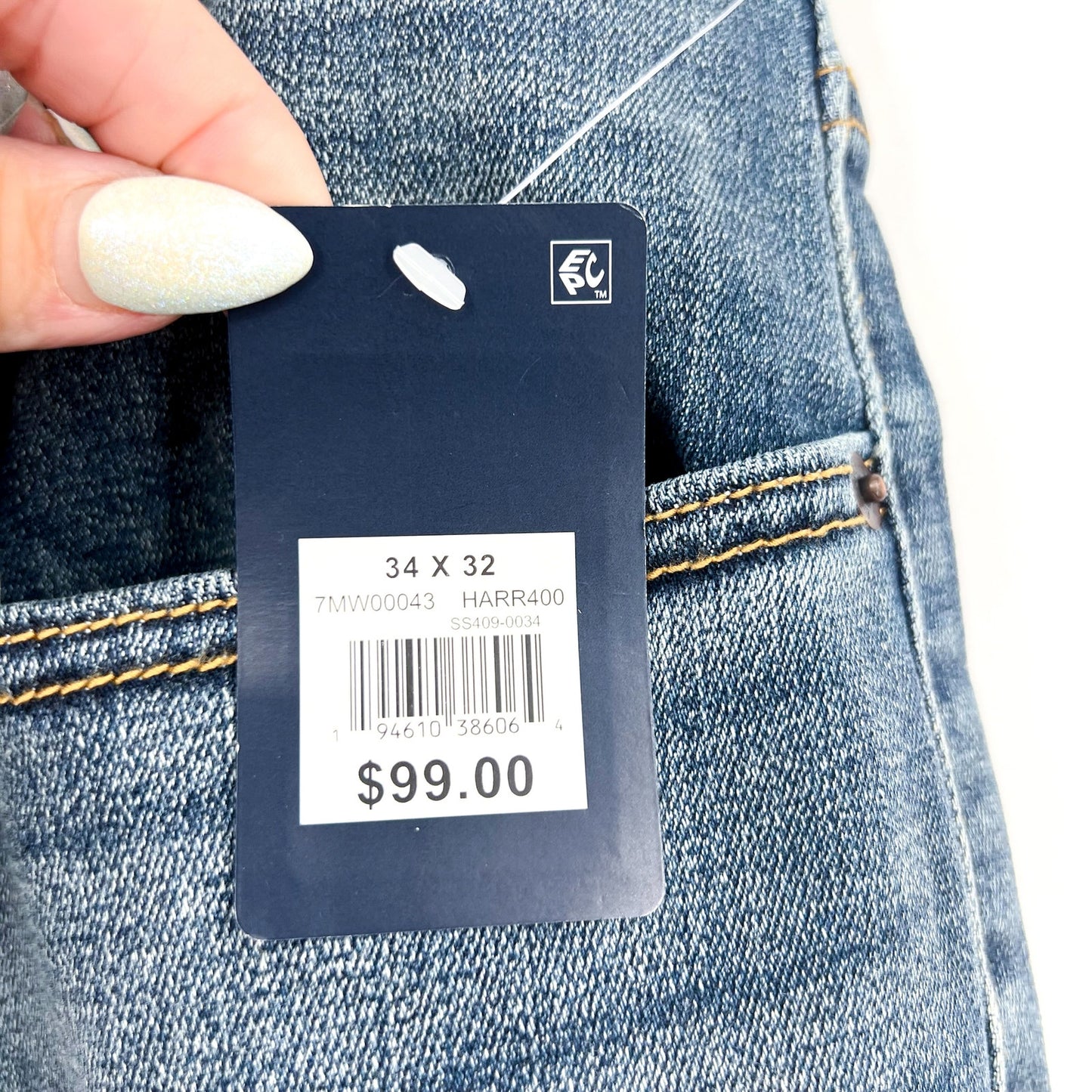 LUCKY BRAND Men's 223 Coolmax Straight-Leg Jeans 34x32 Harrison Blue NWT