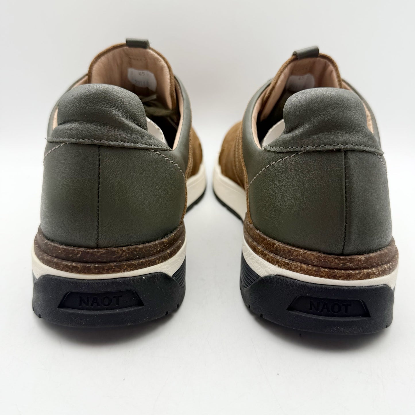 NAOT Mens Magnify Casual Sneakers EU 45 US 12 Brown Suede Leather NIB