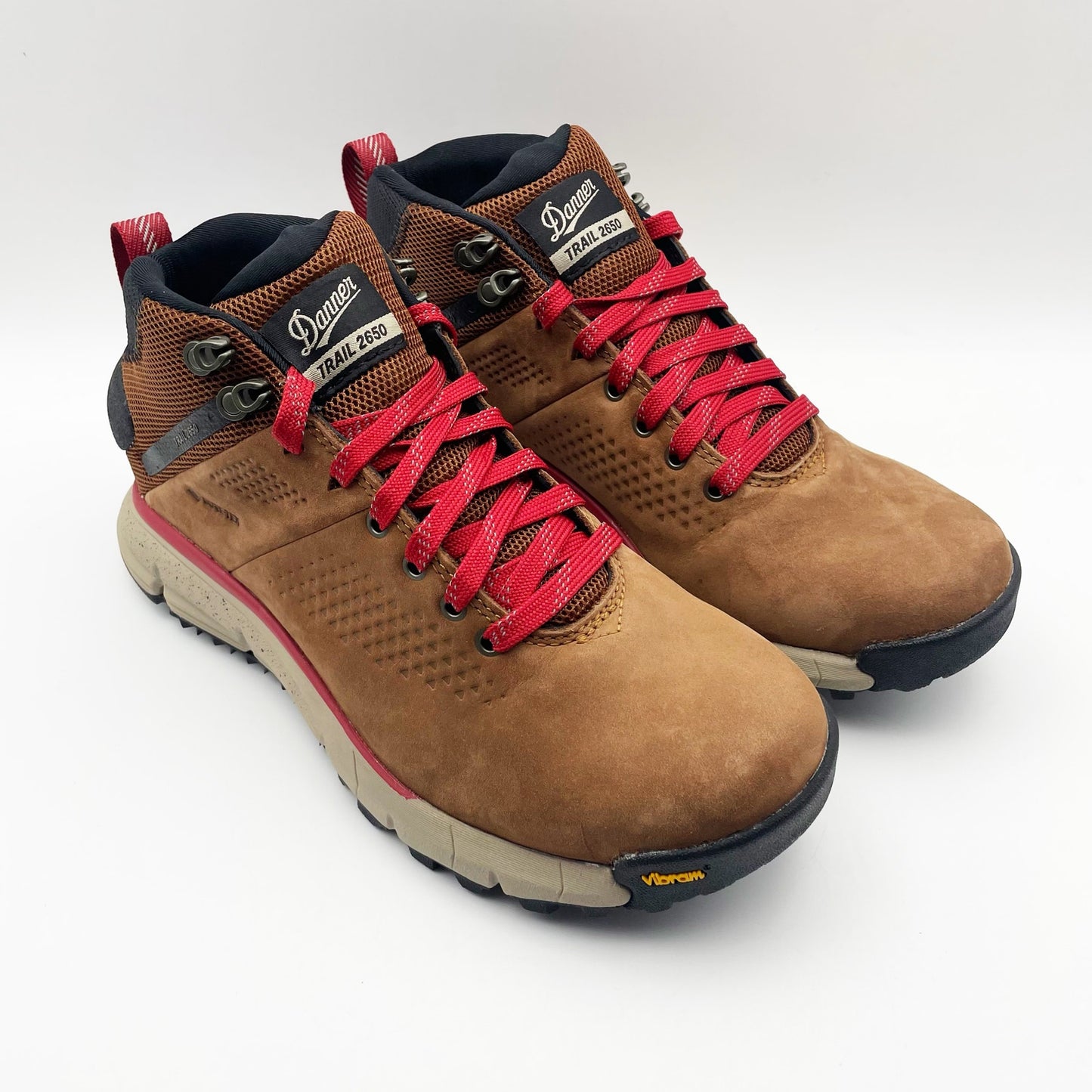Danner Mens 4" Trail 2650 Mid GTX Hiking Shoes US 7 D EU 40 Brown Red WP NIB