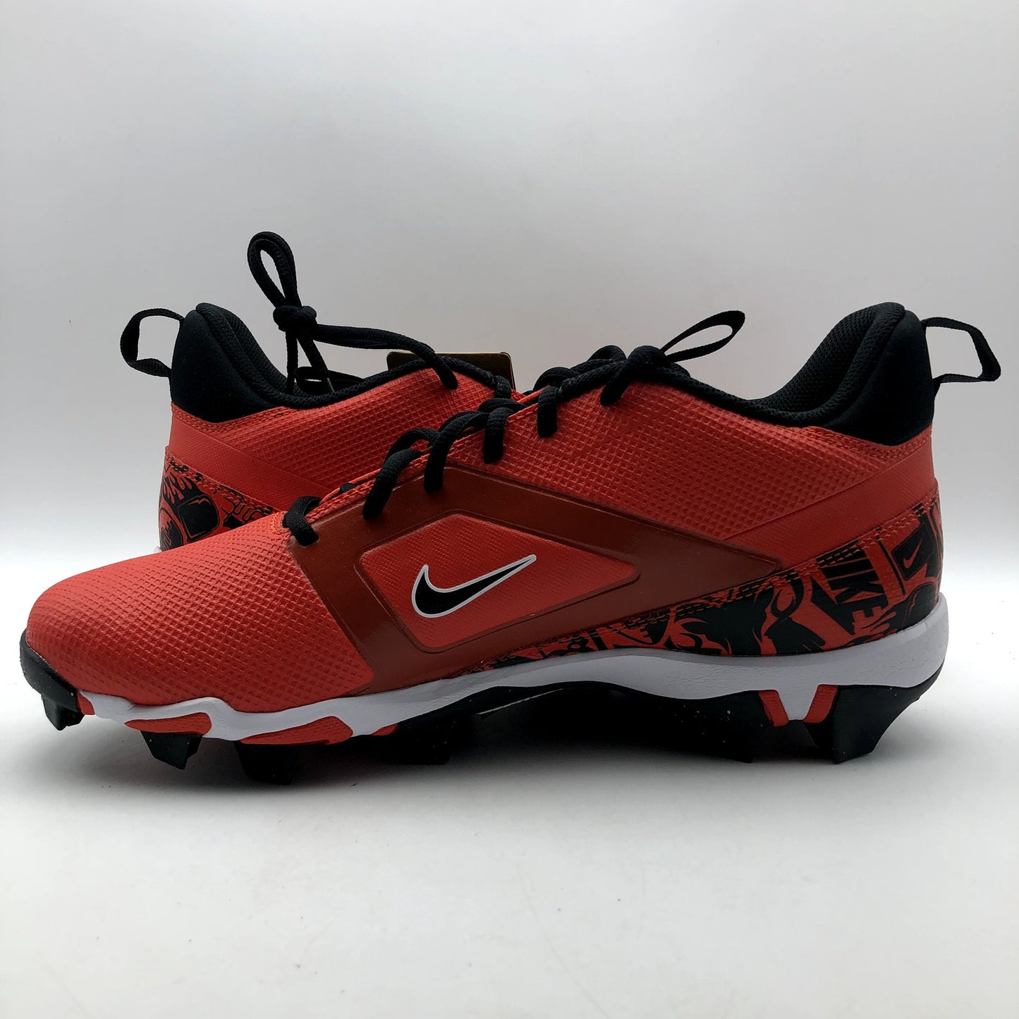 Nike Men's Alpha Menace 4 Shark SE Football Cleats Size 10.5 Red Black NWOB