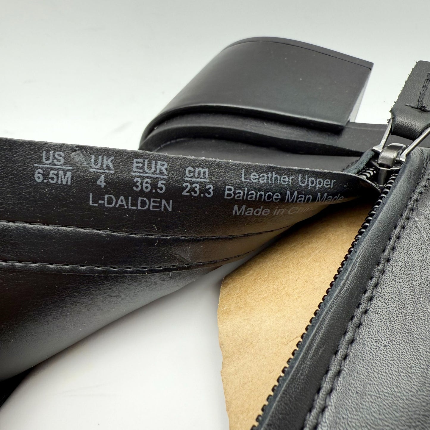 Franco Sarto Womens Dalden Ankle Boots US 6.5 M EU 36.5 Black Leather NWOB