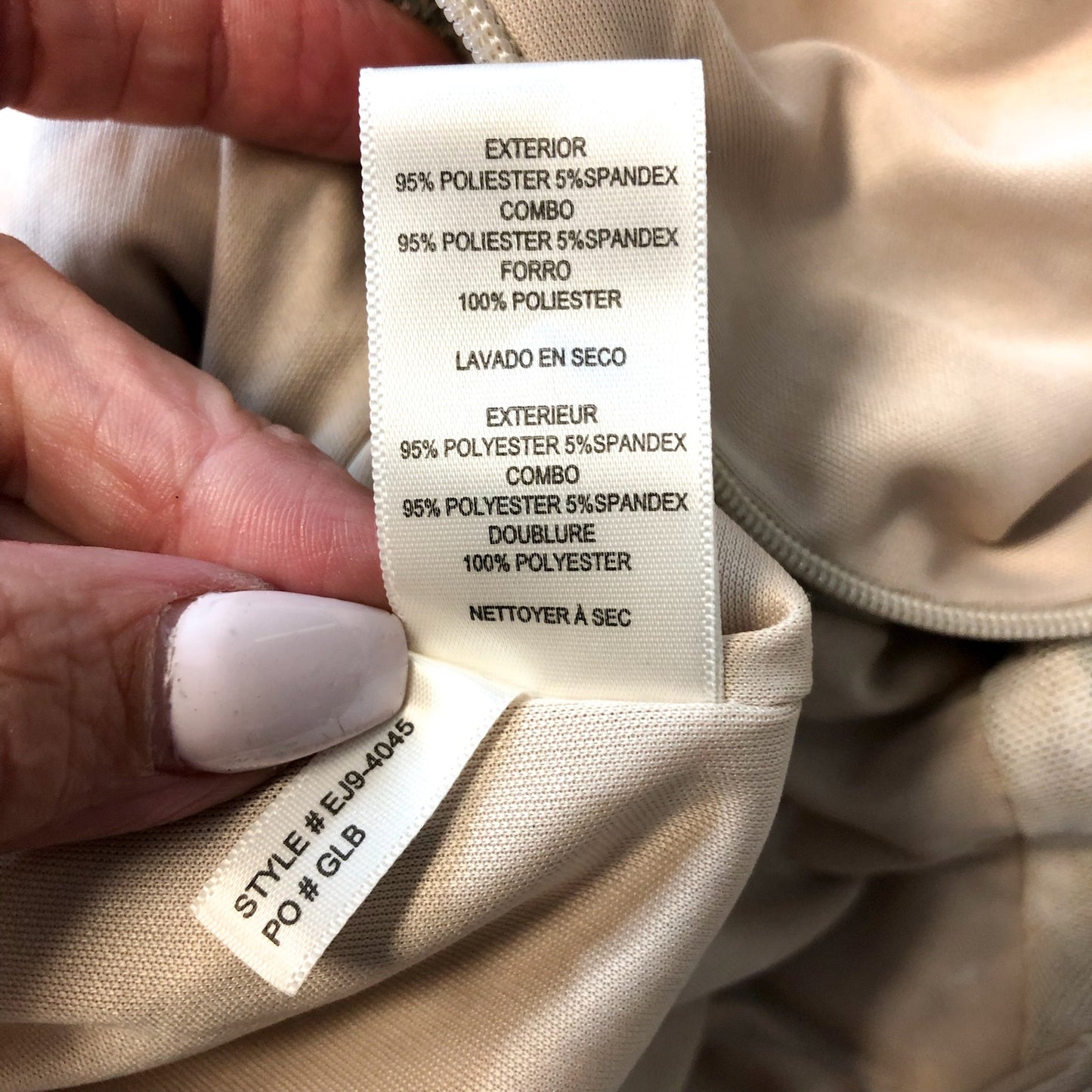 ELIZA J Women's Long Sleeve Sequin Wrap Jumpsuit Size 10 Ivory/White V Neck NWT