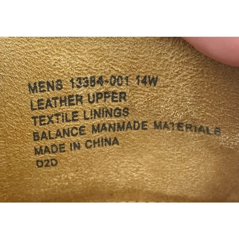 Florsheim Mens Rucci Cap Toe Oxford Dress Shoe US 14 Wide Black Leather NIB