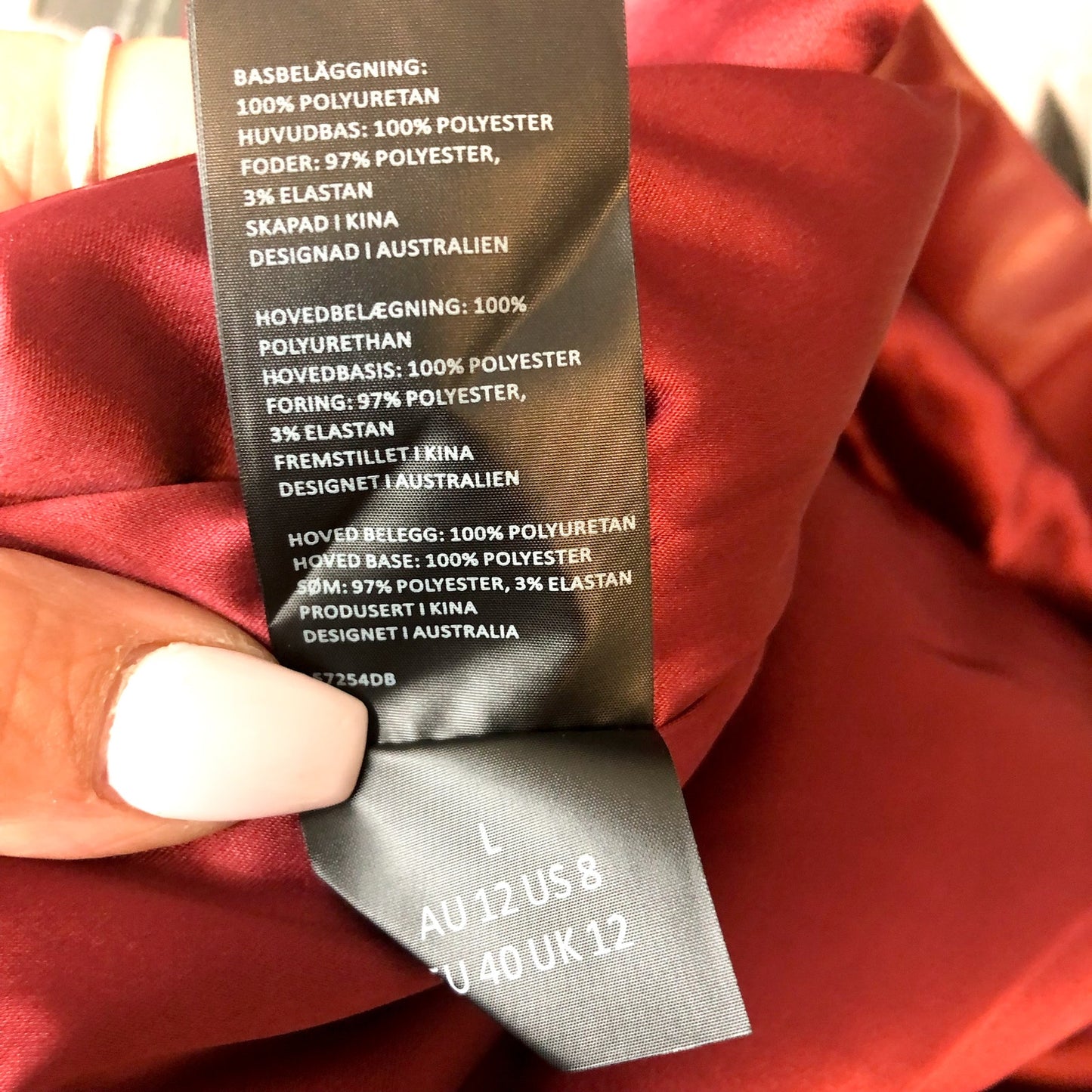 BARDOT Women's Midi Wrap Dress US 8 Red Burgundy Vegan Leather Short Sleeve NWT