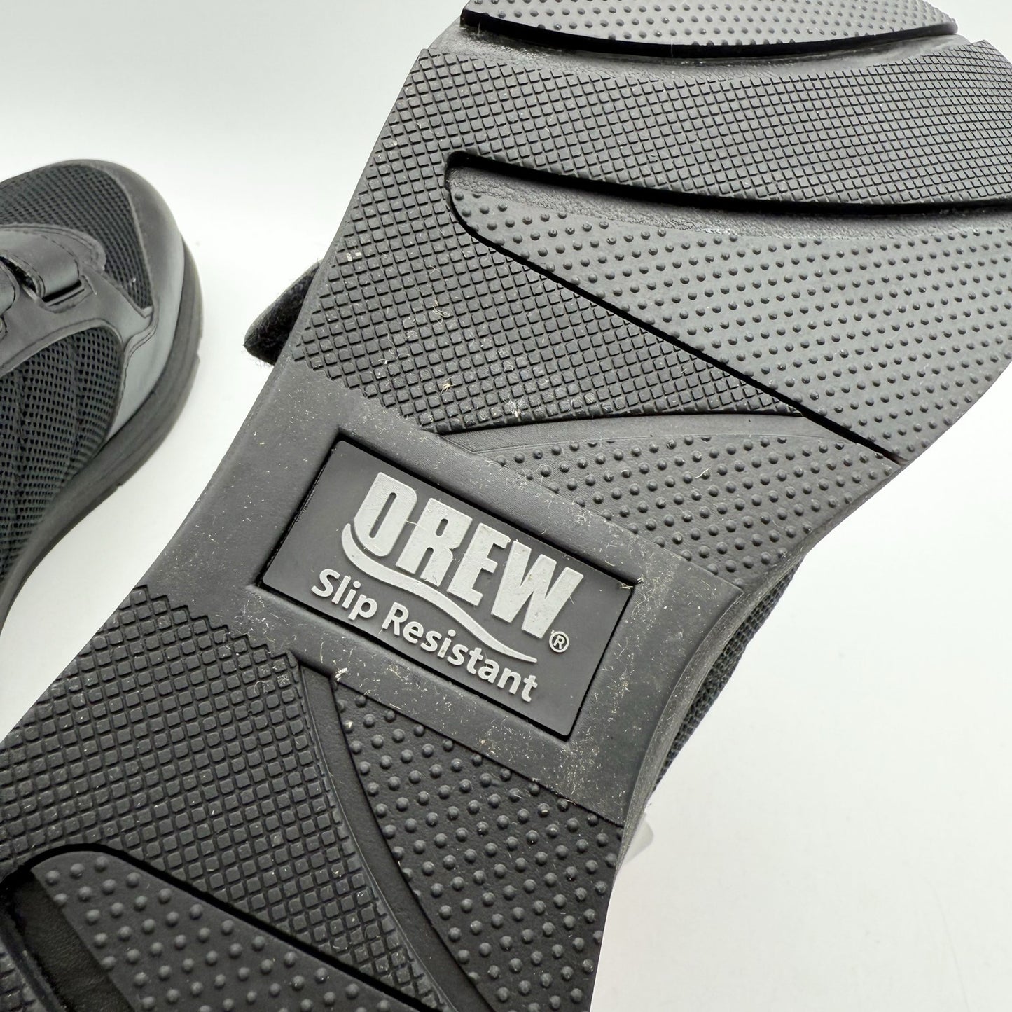 Drew Mens Contest Sneakers US 9.5 W EU 43 Black Fabric Hook and Loop SR NWOB