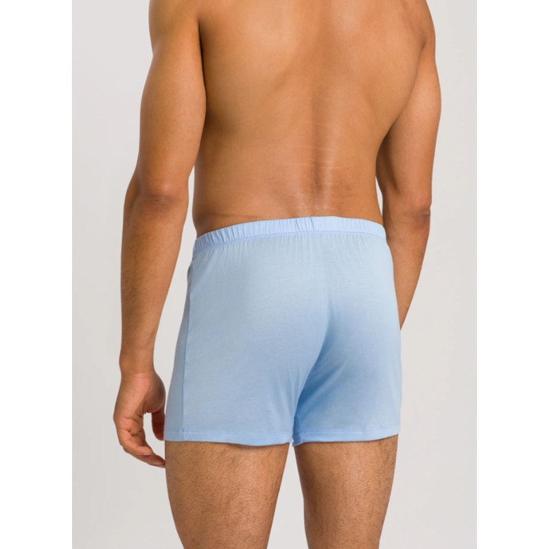 HANRO Men's Button Fly Cotton Sporty Boxer XXL Placid-Blue