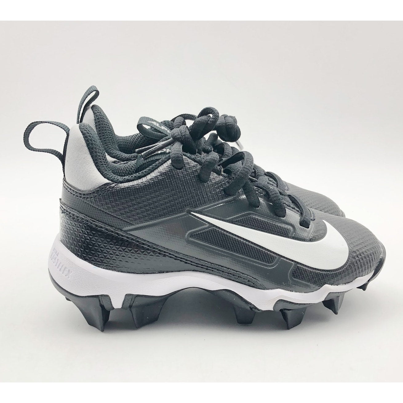 Nike Boys' Alpha Menace 4 Shark Football Cleats Size 10 Black Grey White NWOB