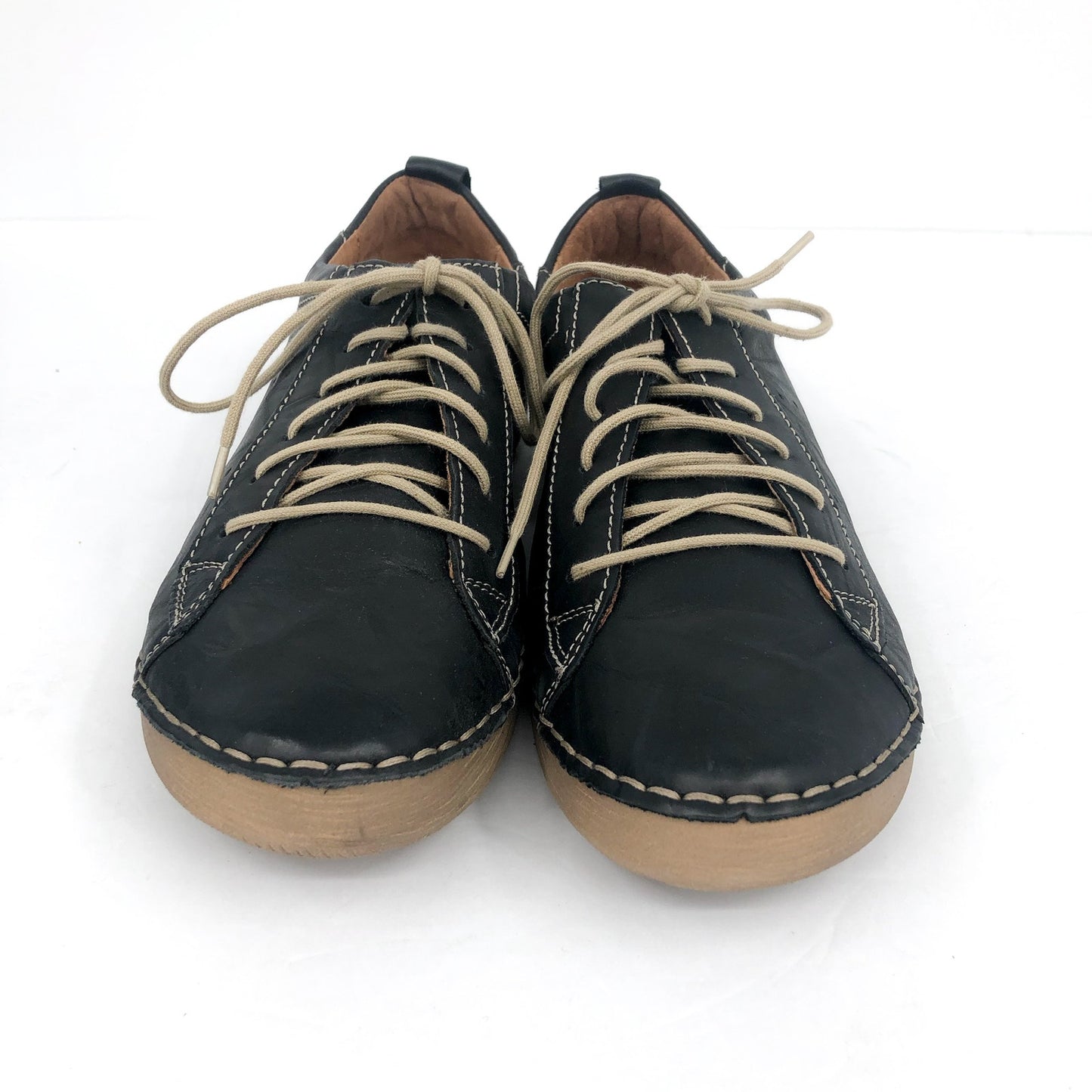 JOSEF SEIBEL Women's Fergey 56 Sneaker Black Leather EU 39 US 8- 8.5