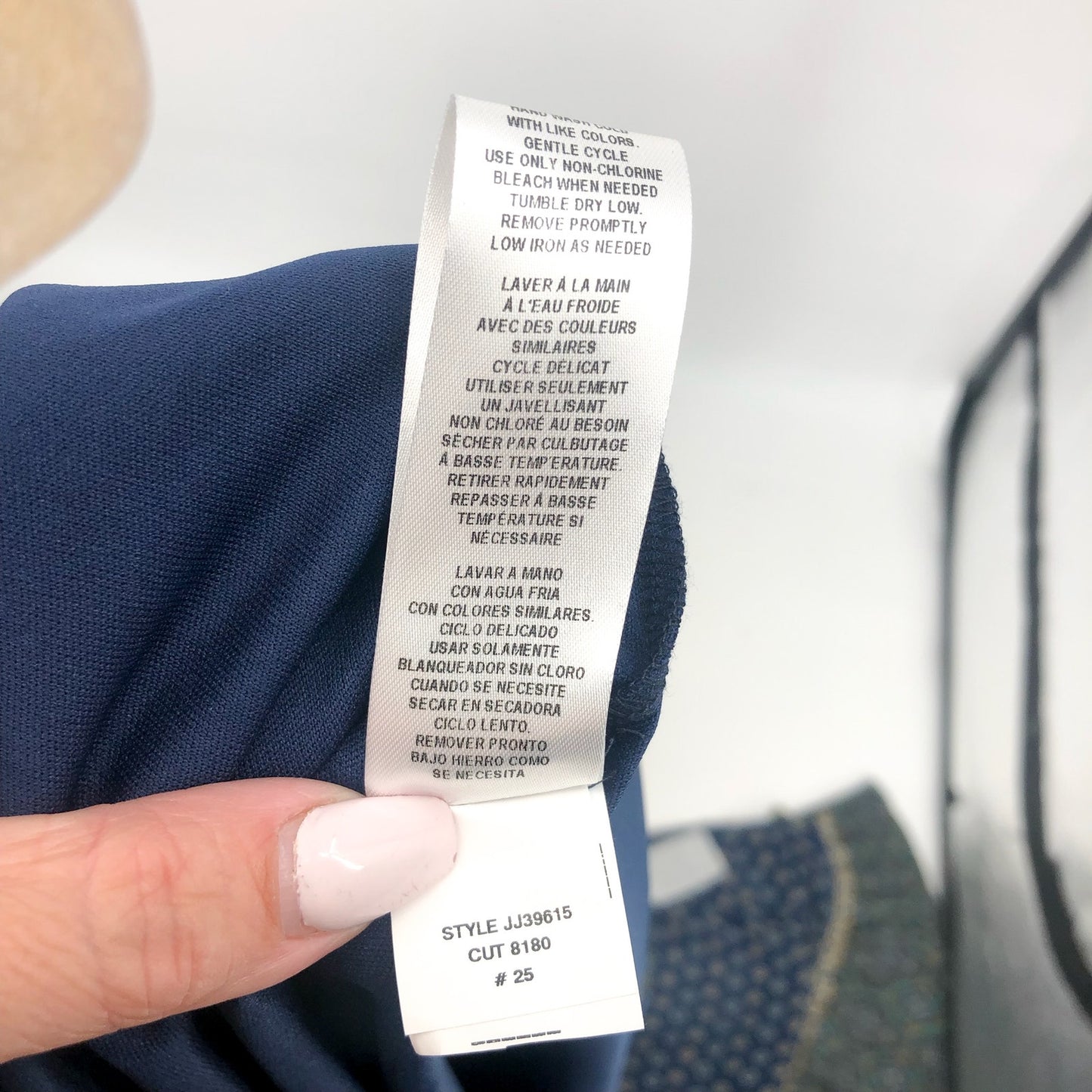 JULIA JORDAN Women's Boho Midi Dress Size 12 Navy Blue Mixed Paisley NWT