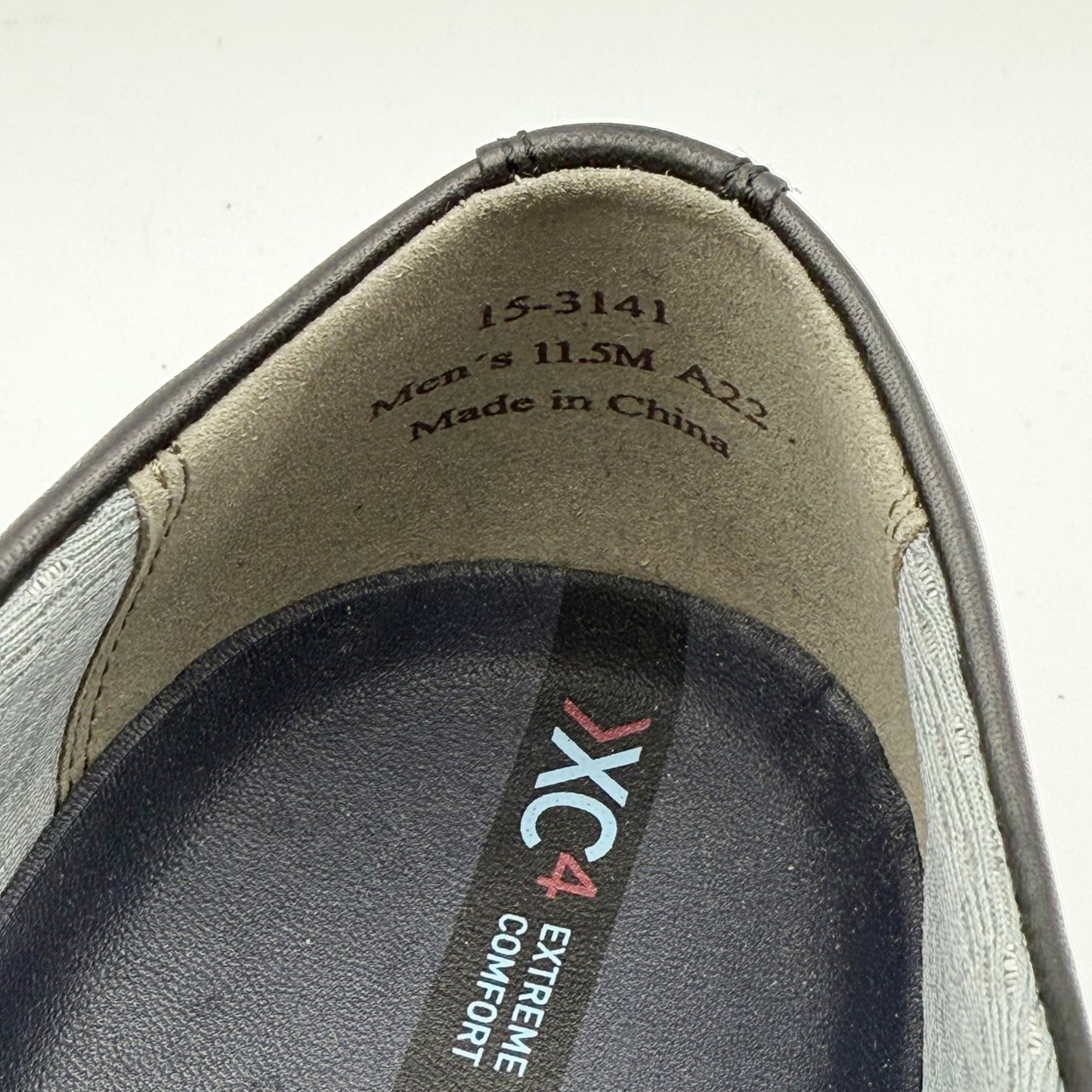 Johnston & Murphy Mens XC4 Maddox Oxford Shoes US 11.5 M Black Leather NWOB