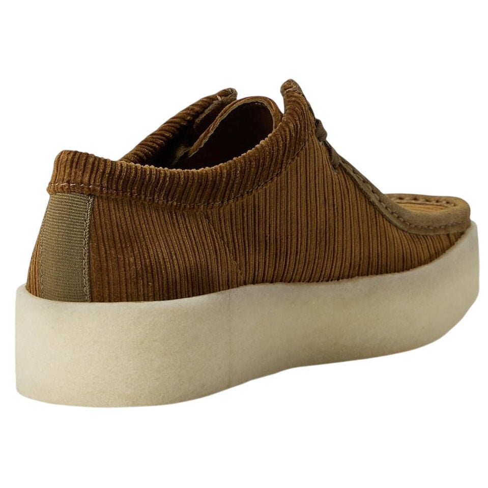 Clarks Mens Wallabee Cup Moccasin Loafers US 13 M Tan Corduroy Nubuck NIB
