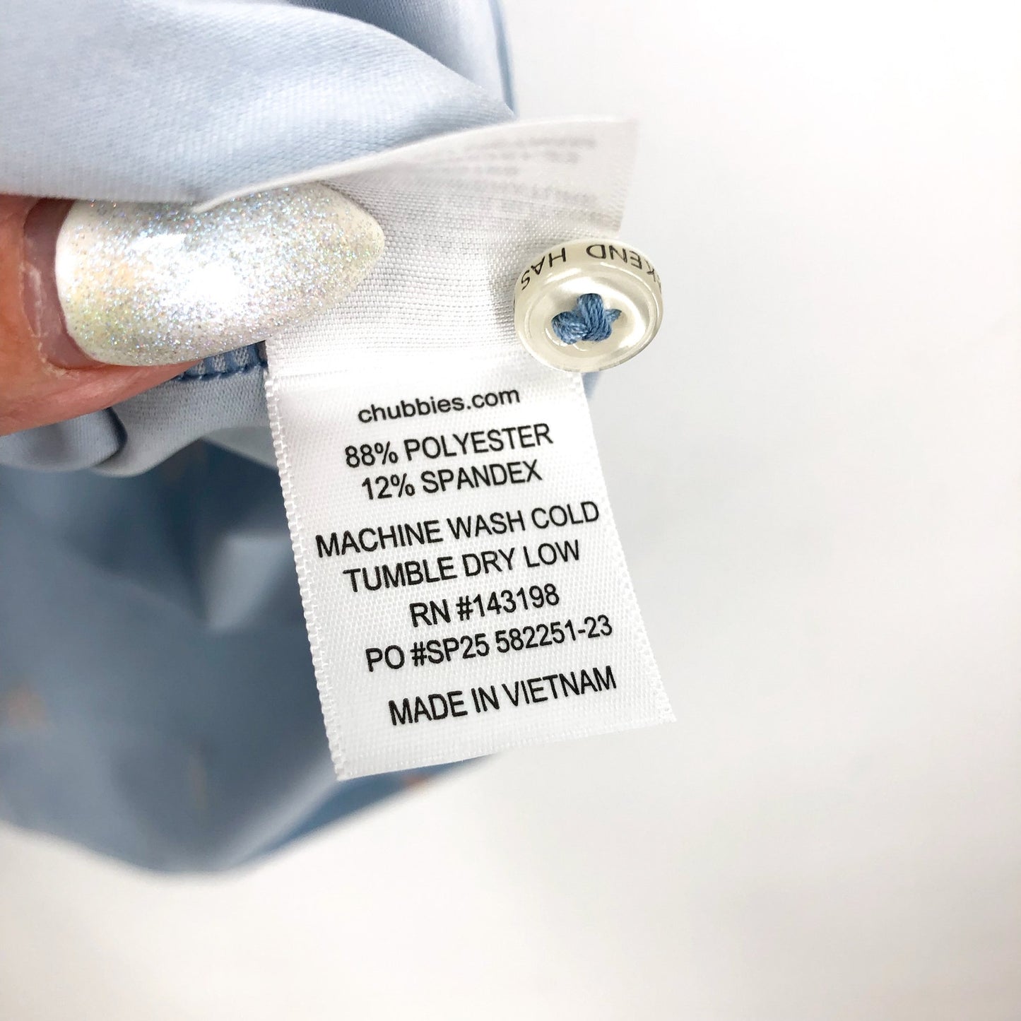 CHUBBIES Mens Performance Polo Small Light Blue Barkin' Up The Wrong Tree NWT