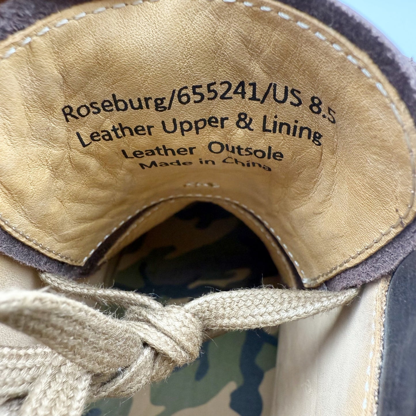 Warfield & Grand Mens Roseburg Ankle Boots US 8.5 M Brown Leather Moc Toe NWOB