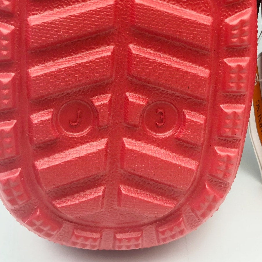 Crocs Unisex Kids Santa Classic Clogs Size J 3 Festive Red White Black NWT