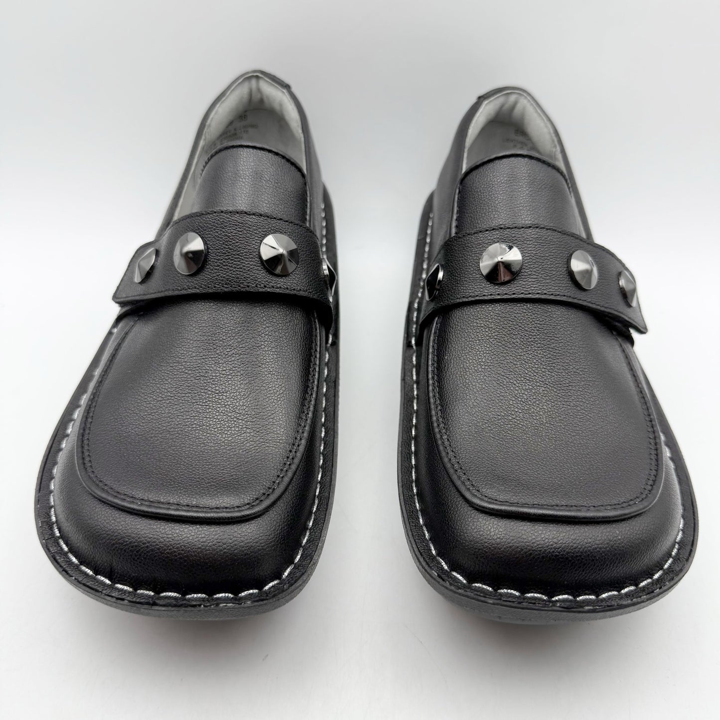 Alegria Womens Ericka Slip On Shoes EU 38 US 8-8.5 Black Leather NIB