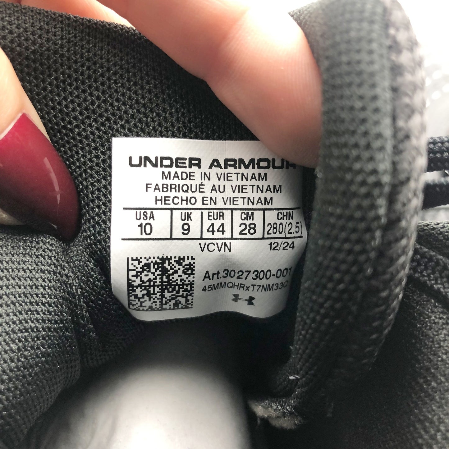 Under Armour Men's Highlight Fran RM 2.0 Football Cleats 10 Black White NWOB