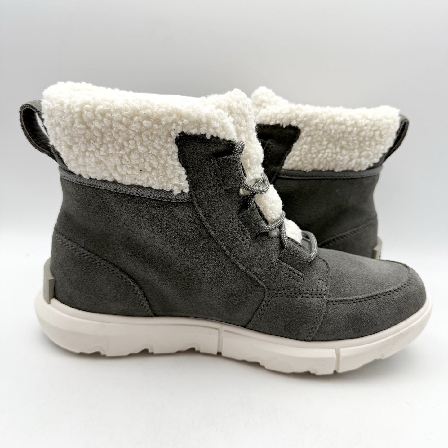 Sorel Womens Explorer Next Carnival Boots US 8 Gray Winter Waterproof NIB