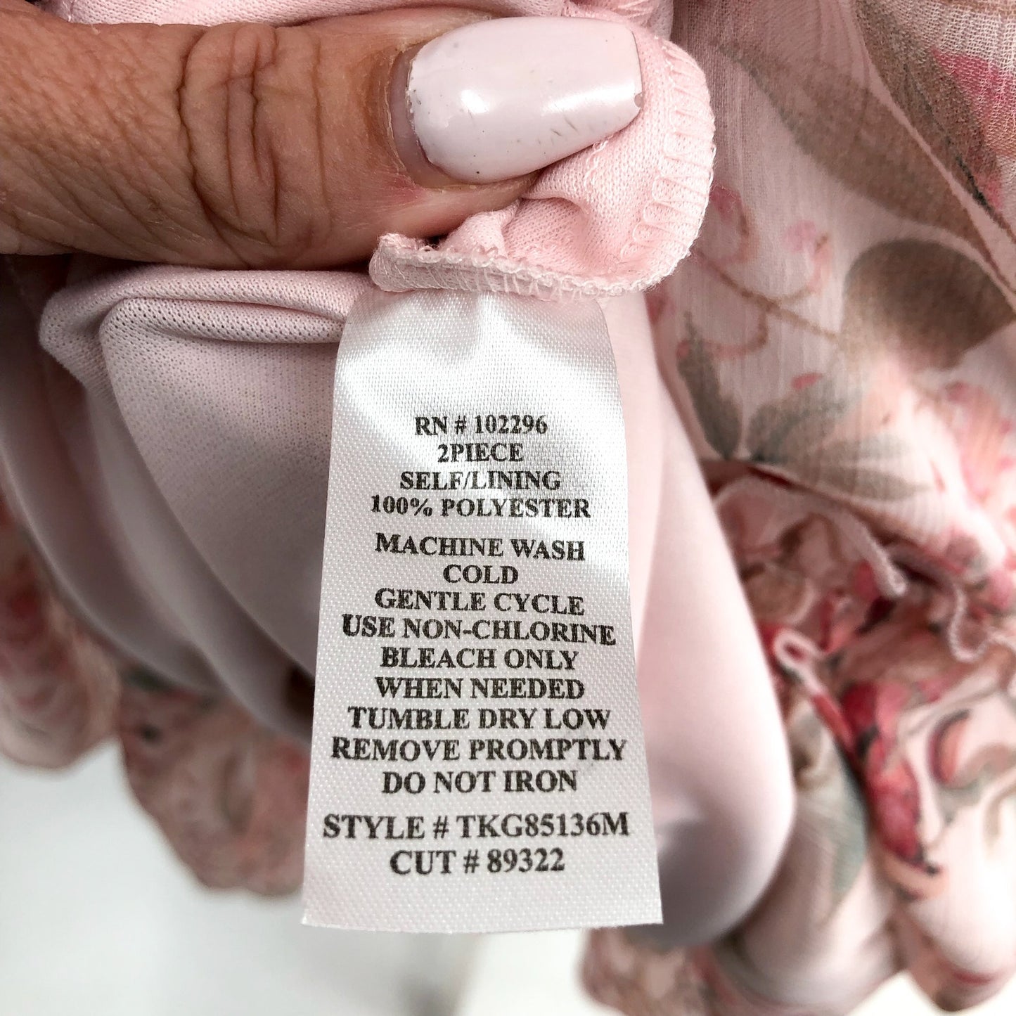 CONNECTED APPAREL Women's Sleeveless Chiffon Dress Size 4 Pink Floral Print NWT