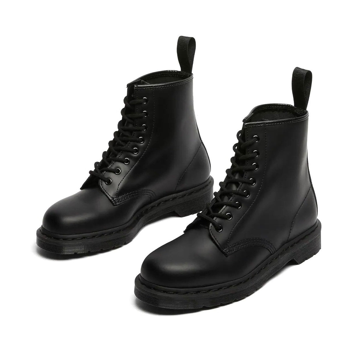 Dr. Martens Womens 1460 Mono Lace Up Boots US 10 EU 42 Black Smooth Leather NIB