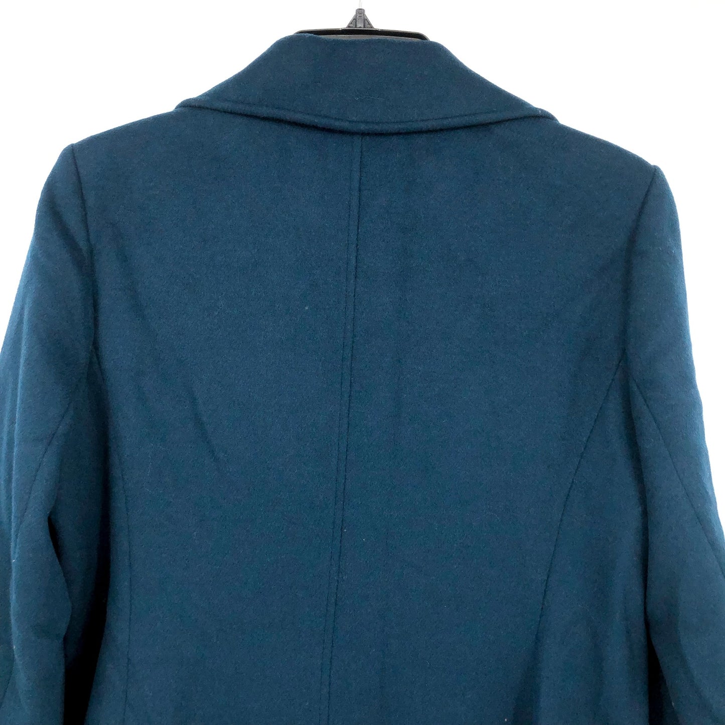 SAM EDELMAN Women's Longline Coat Size 16 Teal Blue Wool Blend NWT