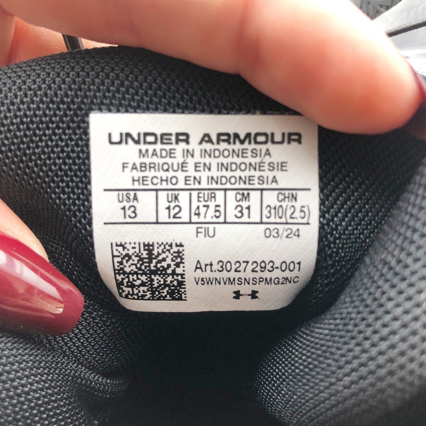 Under Armour Spotlight Franchise RM 4.0 Football Cleats 13 Black White NWOB