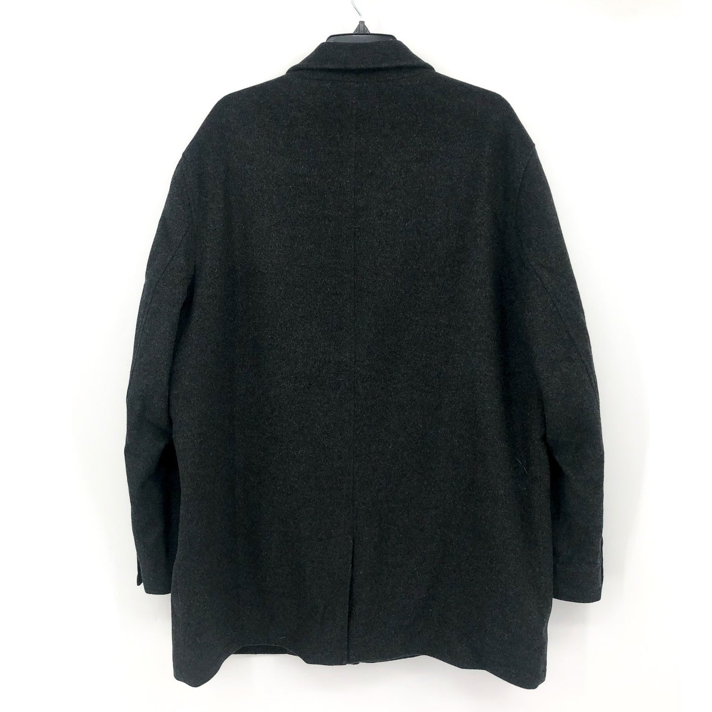 NORDSTROM Men's Russell Mac Wool & Cashmere Coat Grey Phantom Marl XL