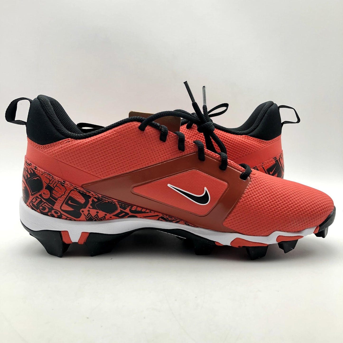 Nike Men's Alpha Menace 4 Shark SE Football Cleats Size 10.5 Red Black NWOB
