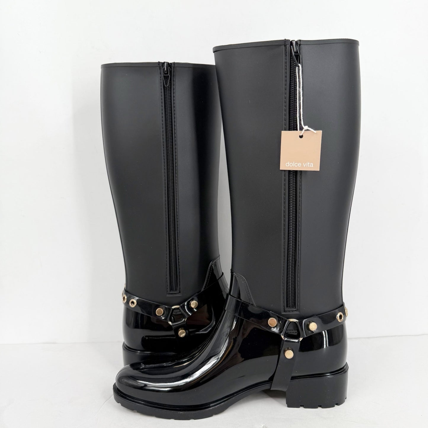 Dolce Vita Womens Cloudy Knee High Boots US 9 Black Waterproof NIB