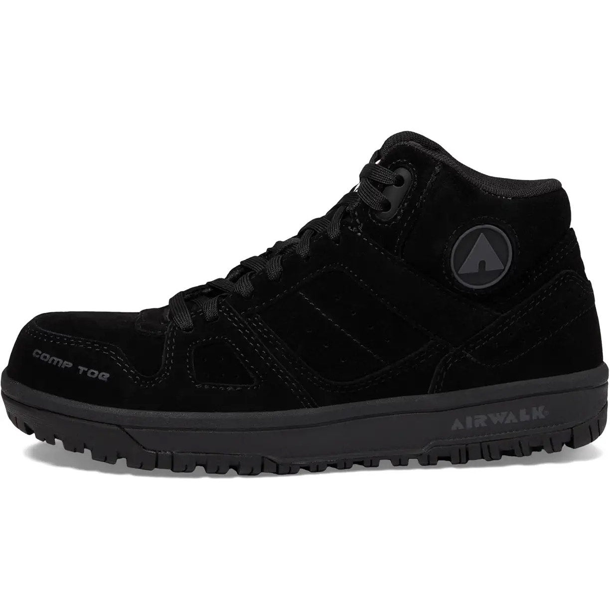 Airwalk Womens Mongo Mid CT Work Sneakers US 9 D EU 41.5 Black ST EH NIB