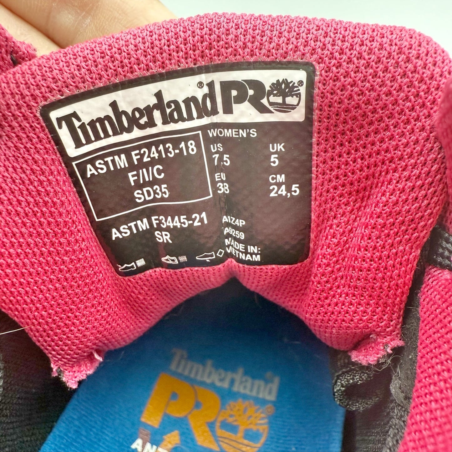 Timberland Pro Womens Drivetrain Composite Toe Mid Work Shoe US 7.5 Black SR NIB