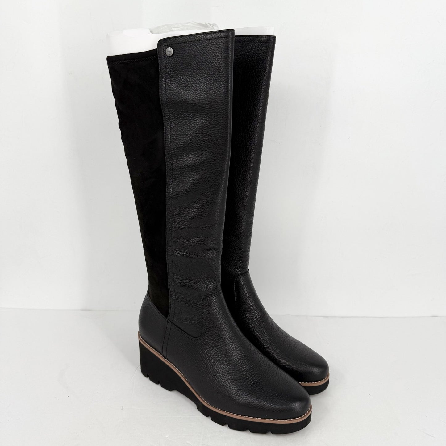 VIONIC Womens Ashland High Shaft Boots US 10 M EU 41 Black Leather