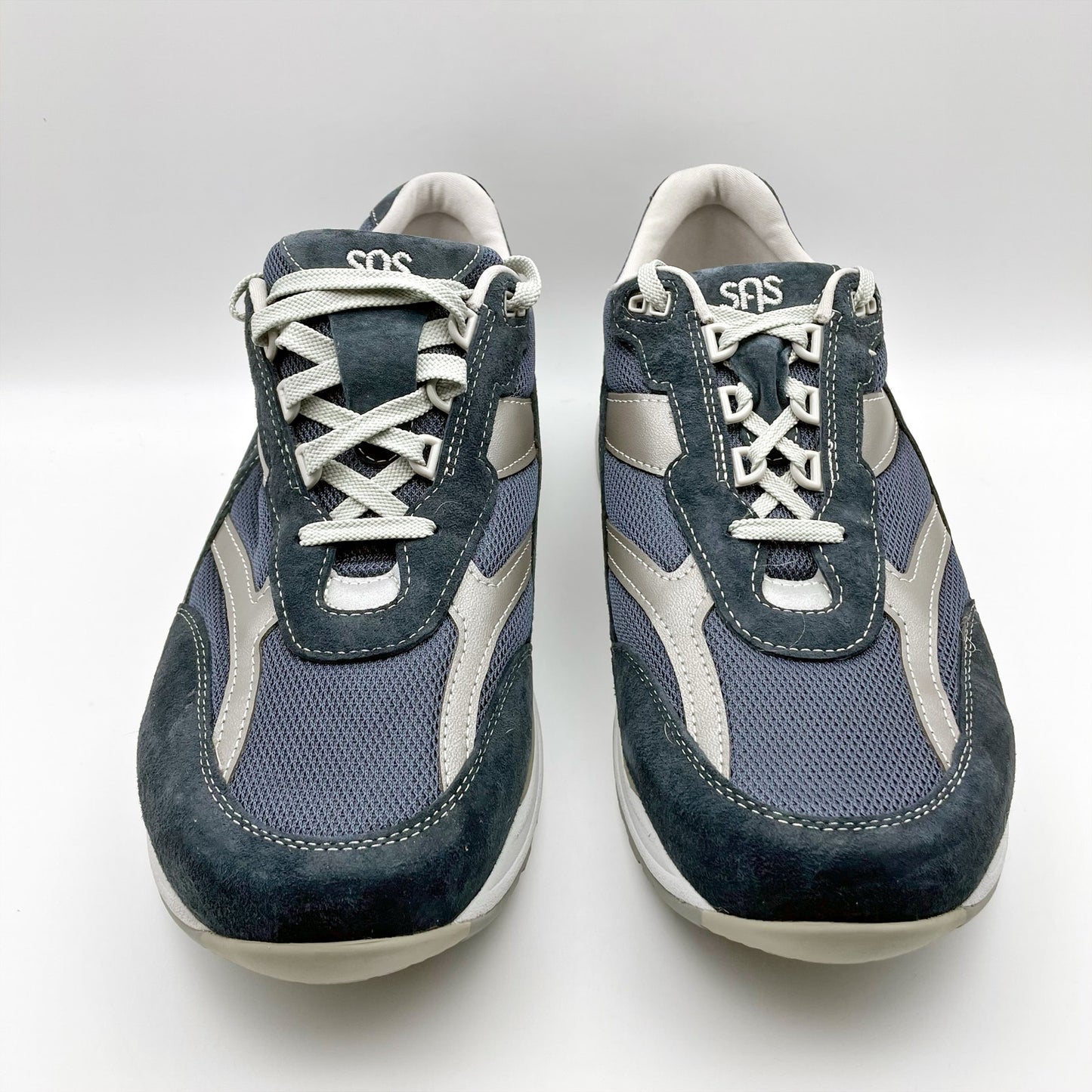SAS Mens Journey Mesh Sneakers Size US 6.5 M Navy Blue White Suede NIB