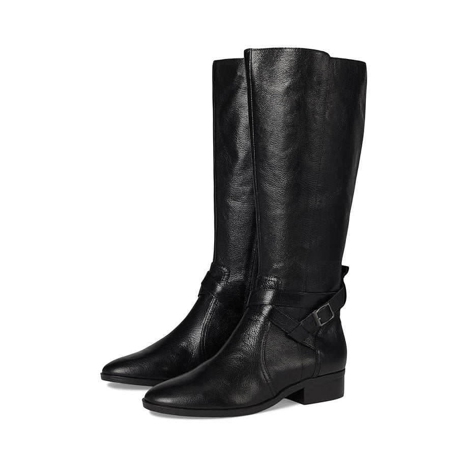 Naturalizer Womens Rena2 Wide Calf Boots US 11 Wide EU 42 Black Leather