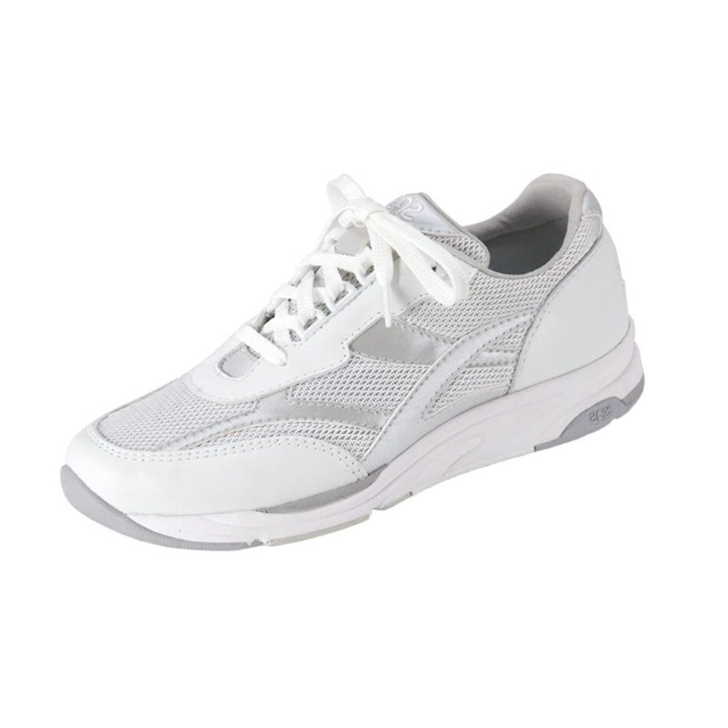 SAS Womens Tour Mesh Comfort Walking Sneaker US 11 Narrow Silver Leather NIB