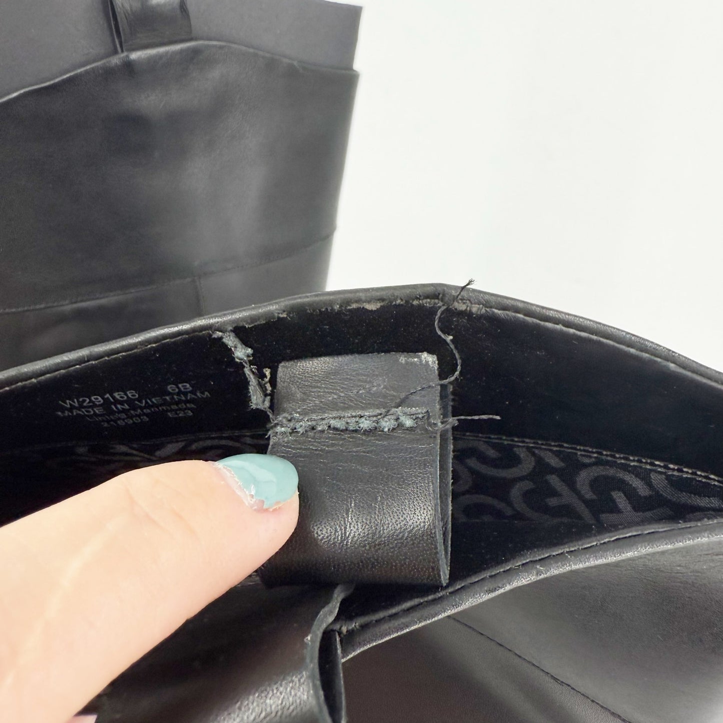 Cole Haan Womens Hampshire Knee High Boot US 6 B EU 36 Black Leather NIB