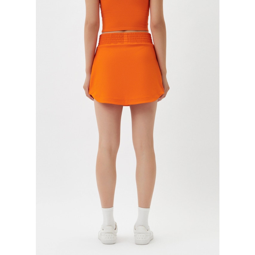 BEACH RIOT Women's Thora Textured Knit Skort Medium Orange Sunshine Haze