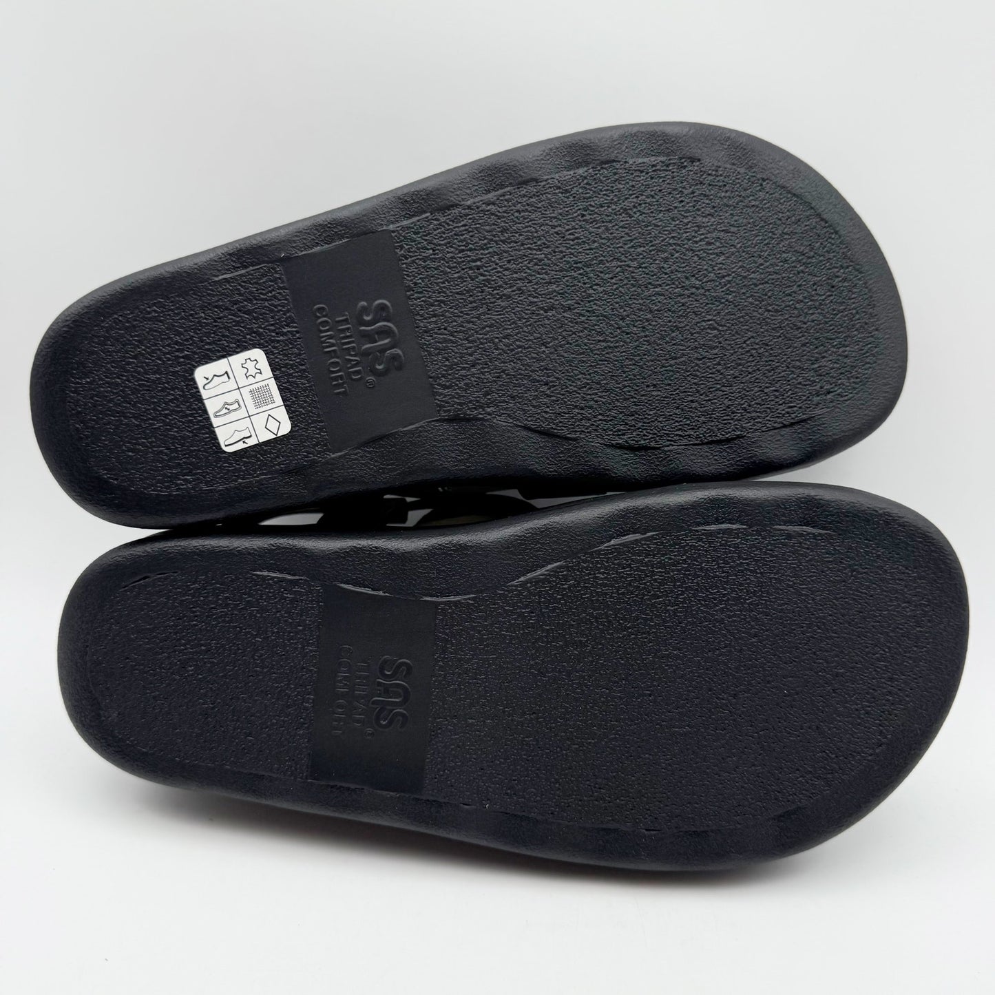 SAS Womens Huggy Adjustable Comfort Sandal US 10 W EU 41.5 Black Leather NIB