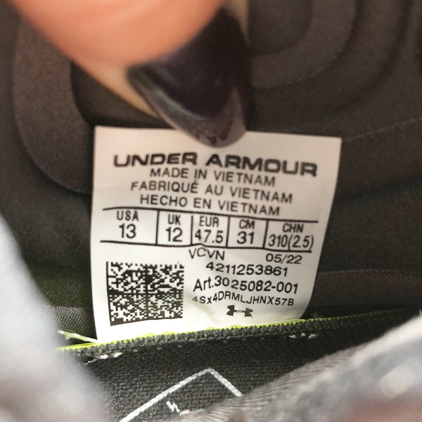 Under Armour Men's Spotlight Lux Mc 2.0 Football Cleats 13 Black White NWOB