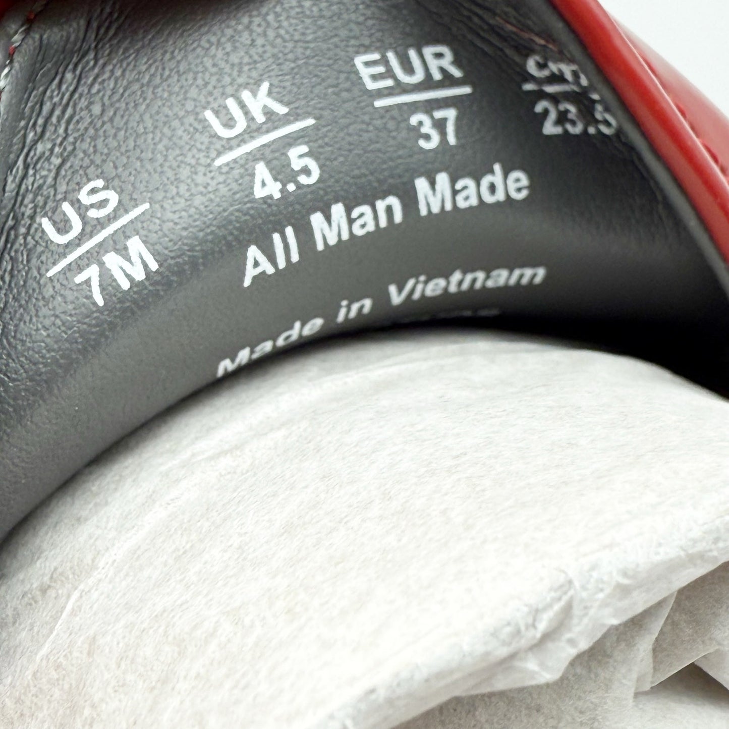 Franco Sarto Womens Eden Studded Loafers US 7 M EU 37 Red Slip On NWOB