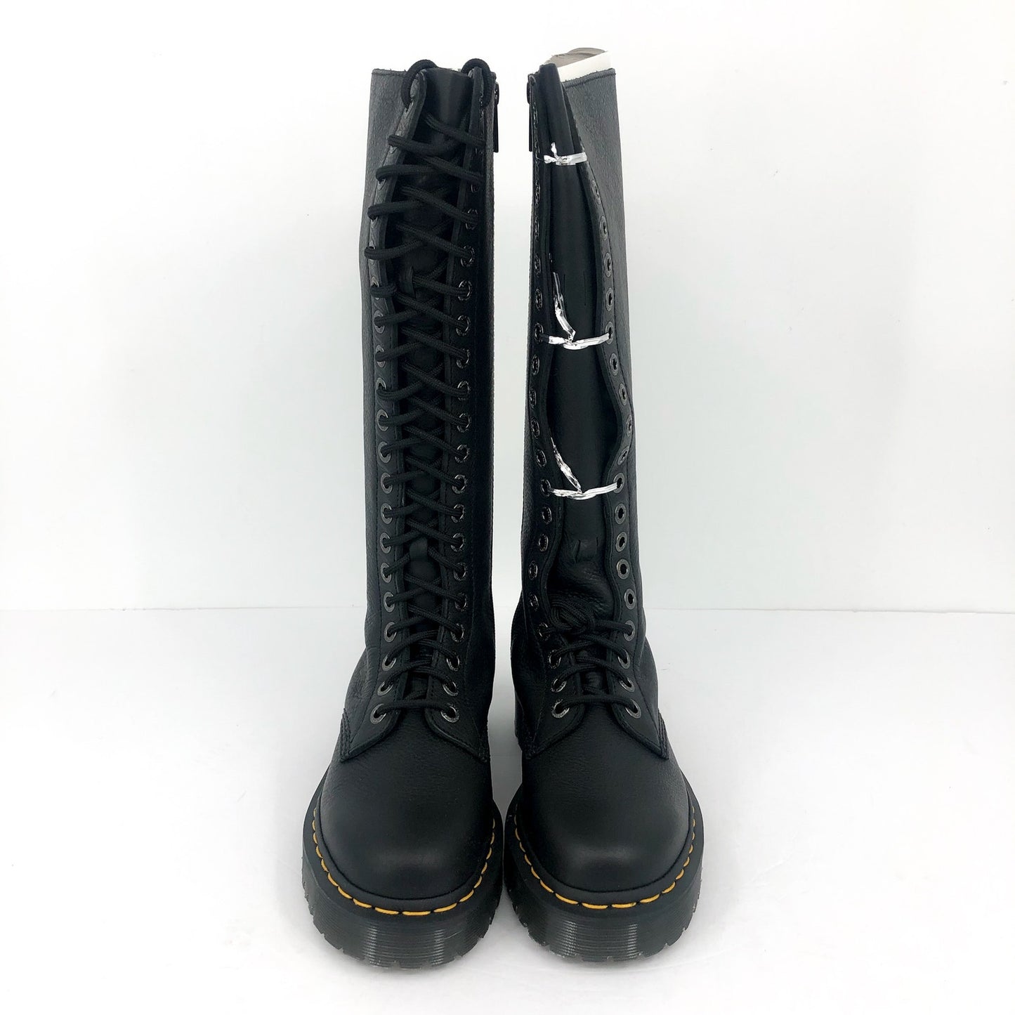 Dr. Martens Womens 1B60 Bex Pisa Knee High Boots US 8 EU 39 Black Leather NWOB
