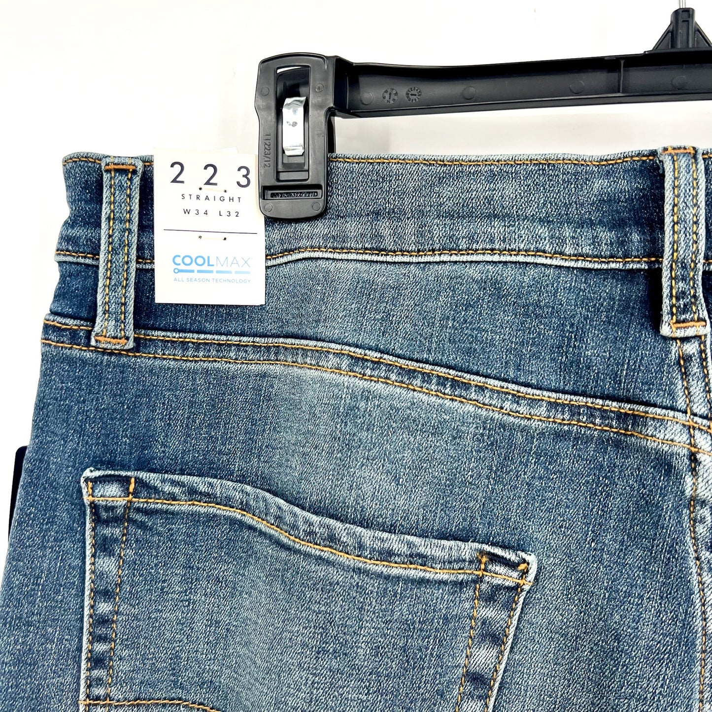 LUCKY BRAND Men's 223 Coolmax Straight-Leg Jeans 34x32 Harrison Blue NWT