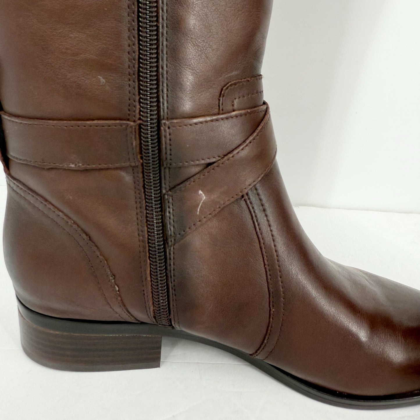 Naturalizer Womens Rena Leather Boot US 6.5M EU 36.5 Brown