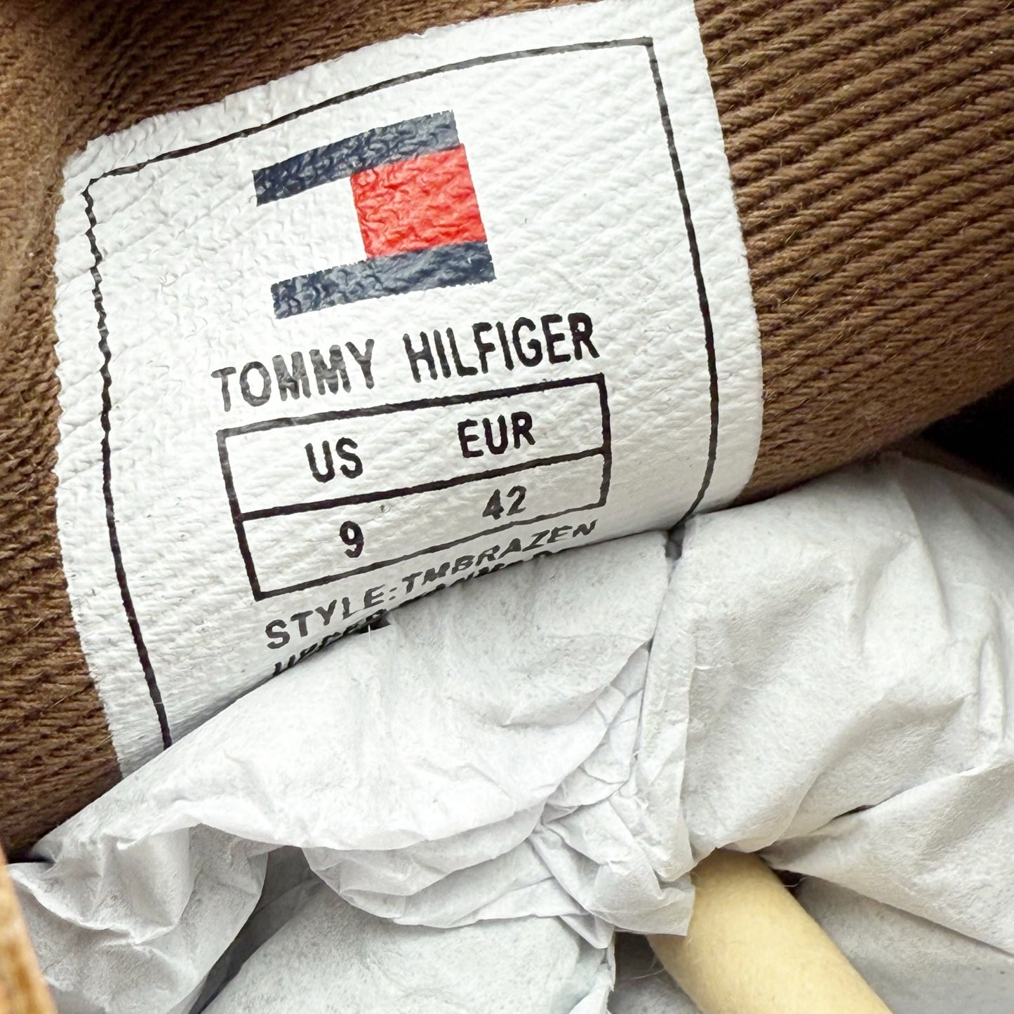 Tommy Hilfiger Men Brazen Two Eye Moc Toe Boat Shoe US 9 EU 42 Brown NIB