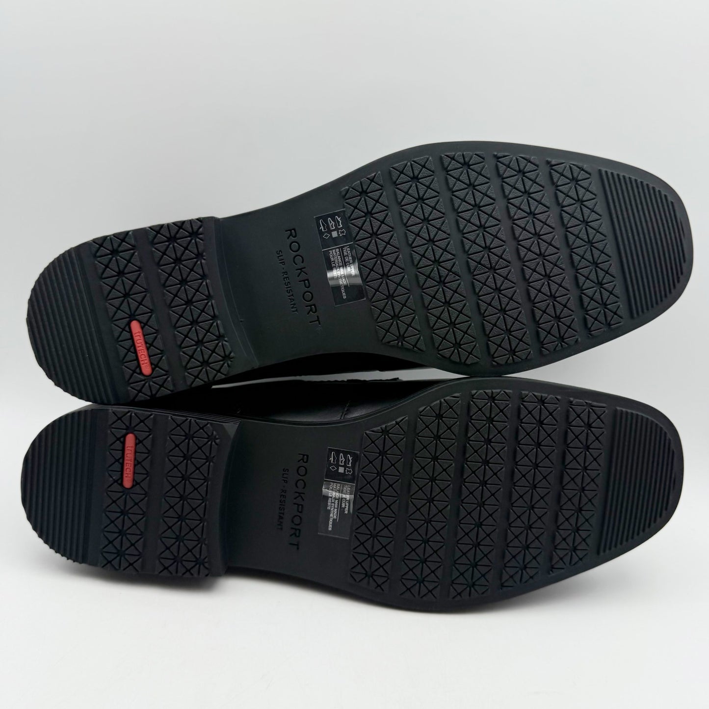 Rockport Mens Taylor Plain Toe Shoes US 13 M Black Leather Waterproof NIB