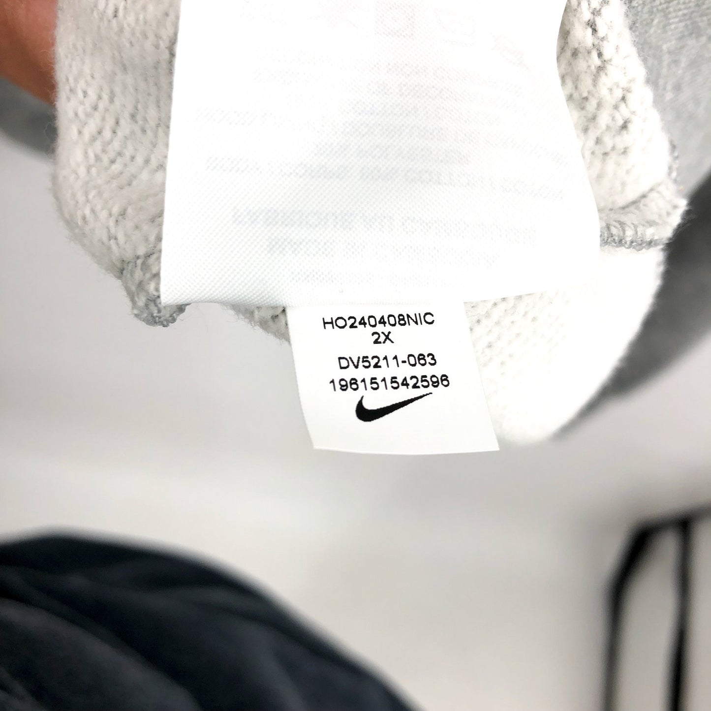 NIKE Womens Sportswear Club Fleece Full-Zip Hoodie 2X Grey Sweatshirt NWT