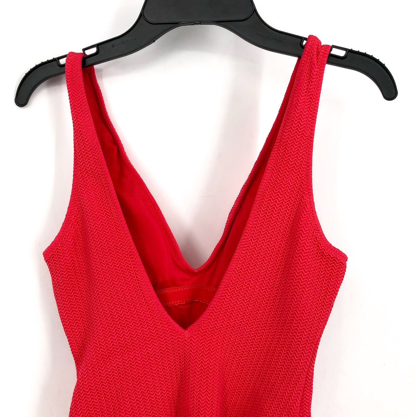 SEAFOLLY Sea Dive Deep V Neck One Piece Swimsuit Size 2 Chilli Red