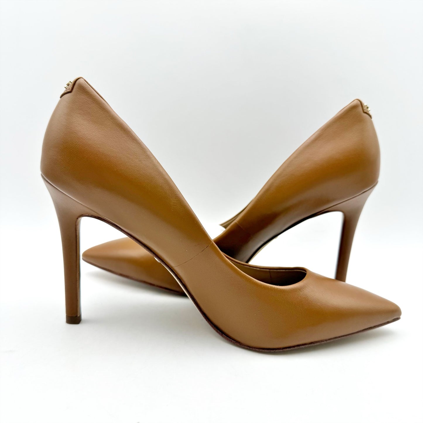Sam Edelman Womens Hazel Point Toe Pumps US 5.5 M Brown Leather Stiletto NIB